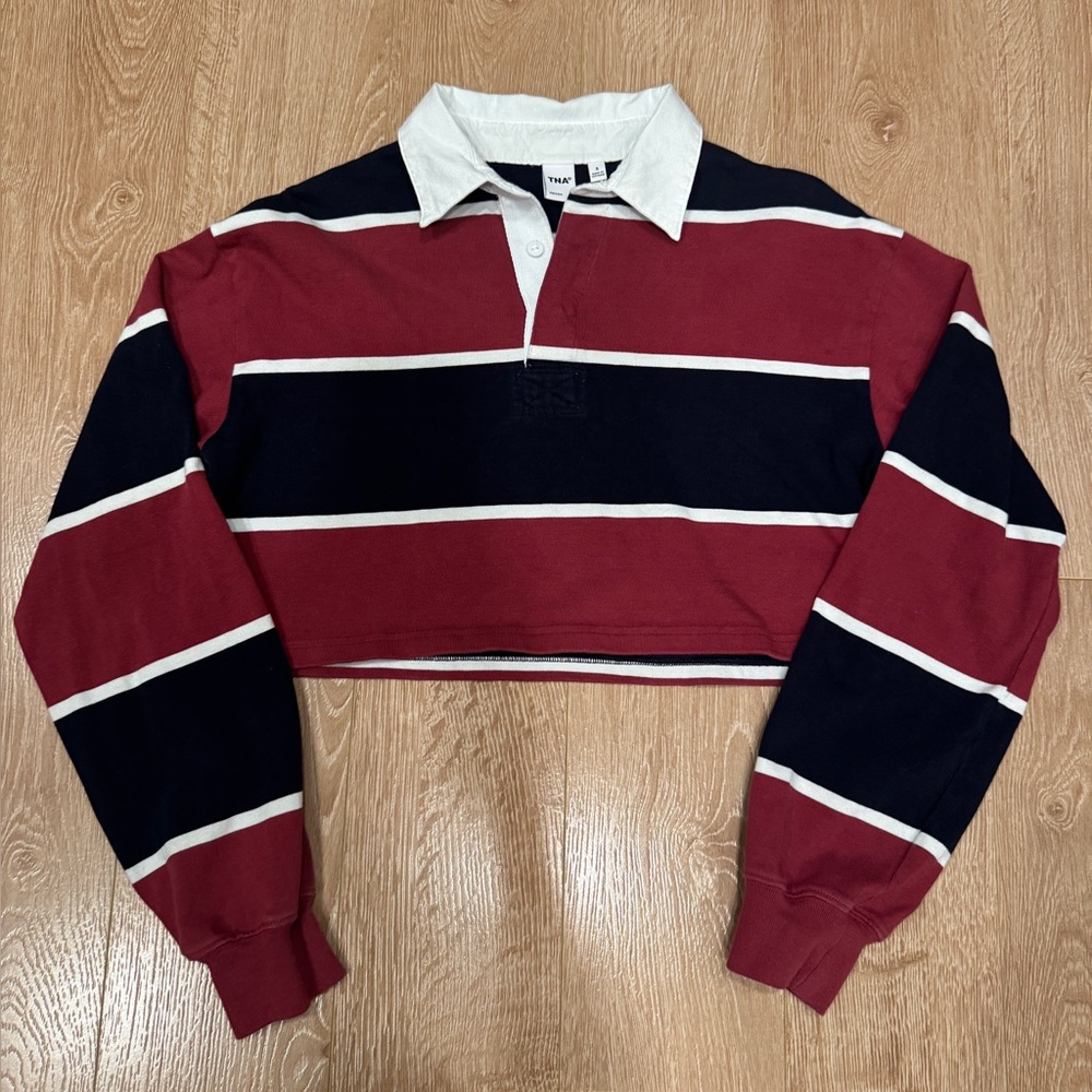 Aritzia TNA Cropped Rugby Shirt - Picture 2 of 4